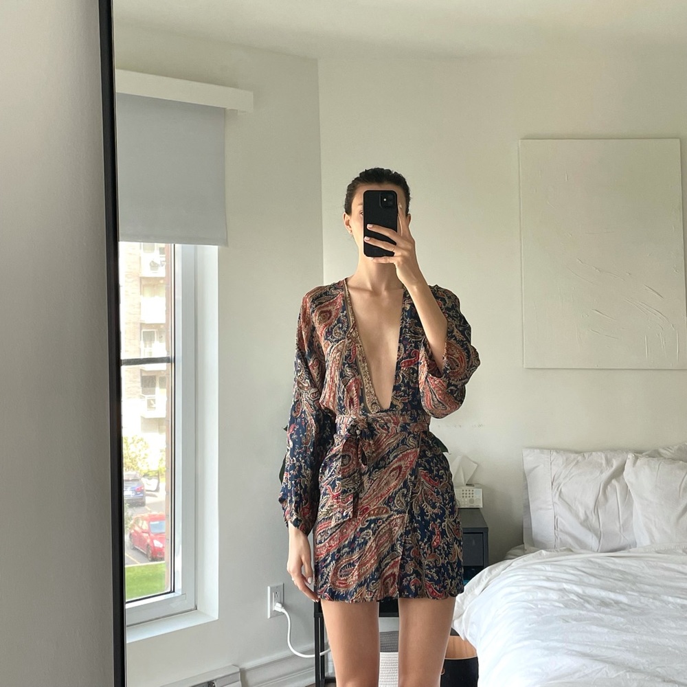 Printed Reformation Mini Dress